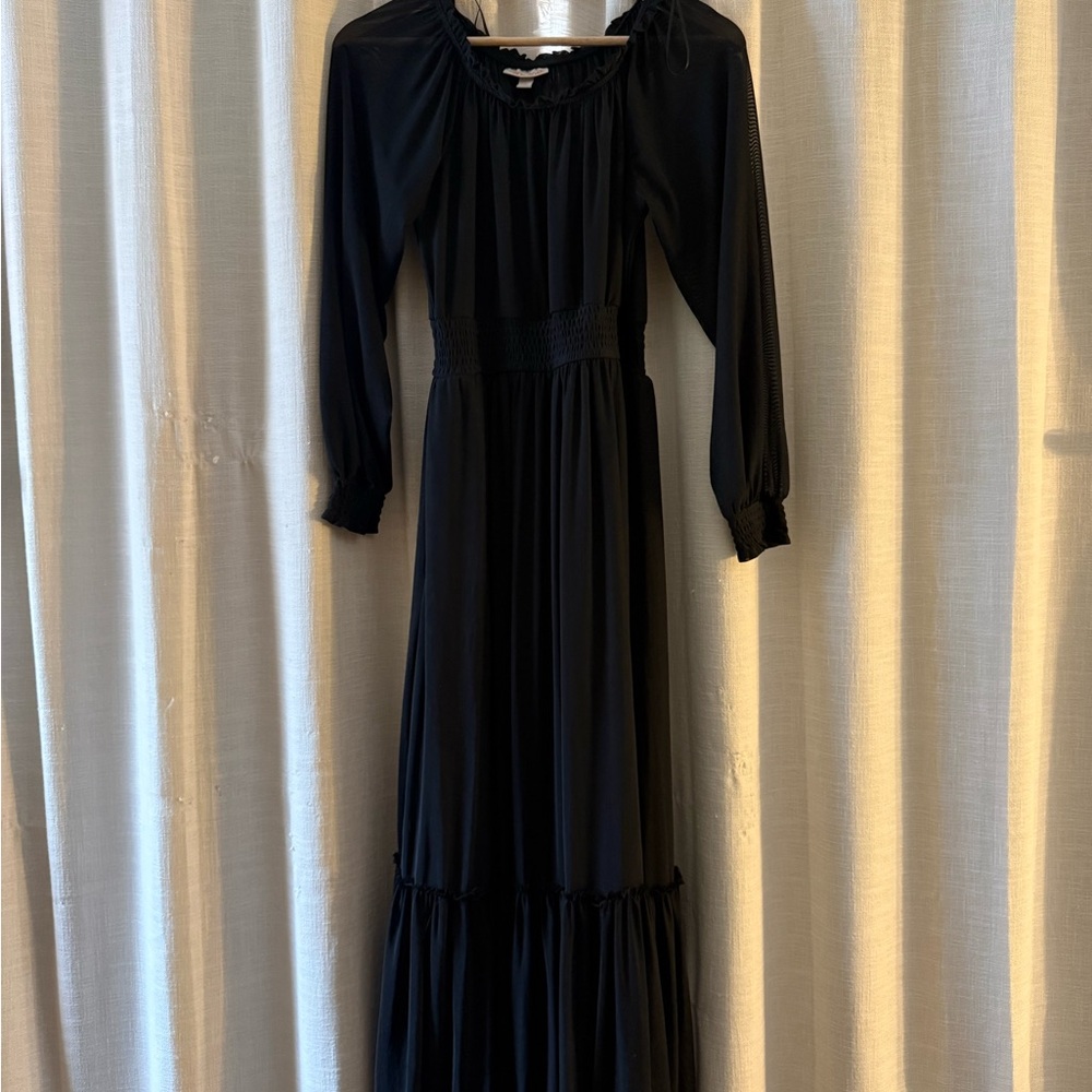 Knox Rose Black Long Sleeve Maxi Dress